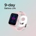 Amazfit Bip U Smart Watch Fitness Tracker for Men Women with 60+ Sports Modes, 9-Day Battery Life, Blood Oxygen Breathing Heart Rate Sleep Monitor, 5 ATM Waterproof, for iPhone Android Phone (Pink)