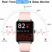 Dirrelo Smart Watch for Android Phones and iPhone Compatible, Smart Watches for Women Men, 5ATM Waterproof Fitness Smartwatch with Heart Rate Monitor &amp; Sleep Tracker &amp; Blood Oxygen Monitor, Pink