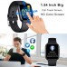 Smart Watch for Men Women, 1.54 inch Full Touch Screen Smartwatches IP67 Waterproof Fitness Tracker with Sleep Heart Rate Monitor Step Calorie Counter Smartwatch for Android iOS Phones (Black)