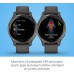 Garmin Venu Sq, GPS Smartwatch with Bright Touchscreen Display, Up to 6 Days of Battery Life, Slate Aluminum Bezel with Shadow Gray Case and Silicone Band