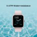 Amazfit Bip U Smart Watch Fitness Tracker for Men Women with 60+ Sports Modes, 9-Day Battery Life, Blood Oxygen Breathing Heart Rate Sleep Monitor, 5 ATM Waterproof, for iPhone Android Phone (Pink)