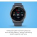 Garmin Venu Sq, GPS Smartwatch with Bright Touchscreen Display, Up to 6 Days of Battery Life, Slate Aluminum Bezel with Shadow Gray Case and Silicone Band