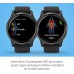 Garmin Venu Sq, GPS Smartwatch with Bright Touchscreen Display, Up to 6 Days of Battery Life, Slate Aluminum Bezel with Shadow Gray Case and Silicone Band