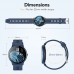 Smart Watch, AGPTEK Smartwatch for Men Women IP68 Waterproof Activity Tracker with Full Touch Color Screen Heart Rate Monitor Pedometer Sleep Monitor for Android and iOS Phones, Blue, LW11