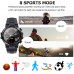 Smart Watch for Men Women, 1.54 inch Full Touch Screen Smartwatches IP67 Waterproof Fitness Tracker with Sleep Heart Rate Monitor Step Calorie Counter Smartwatch for Android iOS Phones (Black)