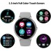 IOWODO Smart Watch for Android Phones Activity Tracker -Fitness Tracker Watch iOS Compatible Smart Watch for Men Step Counter for Walking Digital Watch Womens Waterproof Smartwatch Black