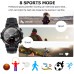 Smart Watch for Men Women, 1.54 inch Full Touch Screen Smartwatches IP67 Waterproof Fitness Tracker with Sleep Heart Rate Monitor Step Calorie Counter Smartwatch for Android iOS Phones (Black)