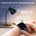 Dirrelo Smart Watch, Alexa Smartwatch for Android Phones iPhone Compatible Women Men, 1.69&#34; Touch Screen 300+ Dials, 5ATM Waterproof Fitness Tracker Watch Heart Rate/Blood Oxygen/Sleep Monitor Blue