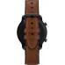 Timex Metropolitan R AMOLED Smartwatch with GPS &amp; Heart Rate 42mm Black with Brown Leather &amp; Silicone Strap