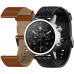 Moto 360 3rd Gen 2020 - Wear OS by Google - The Luxury Stainless Steel Smartwatch with Included Interchangeable Genuine Leather and High-Impact Sports Bands